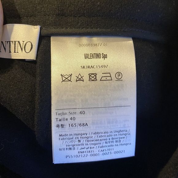REDValentino NEW Fringes Detail Wool Cashmere Skirt In Black Size 40 - Picture 14 of 15